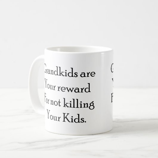 祖母の祖父母のおもしろいなギフトのためのおもしろマグカップ コーヒーマグカップ (正面左)