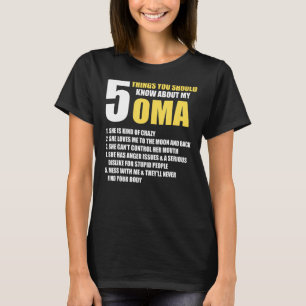 祖母の祖父母の定義ママ5大間ロー Tシャツ