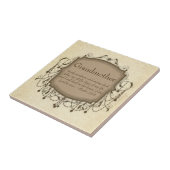 祖母の聖書の詩の賛美歌23のコースターのプラク タイル (側面)