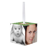 祖母の自慢話の写真の立方体のオーナメント キューブオーナメント (裏面アングル)