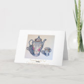 祖母の茶ブランクの挨拶状 カード (裏面)