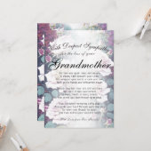 . .祖母の記念碑を失う カード (正面/裏面インサイチュ)