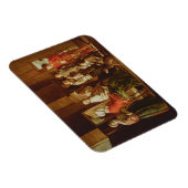 祖母の訪問(キャンバス上の油) マグネット (右側)