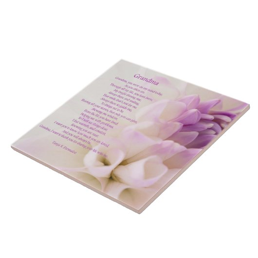 祖母の詩歌のコレクター タイル (側面)