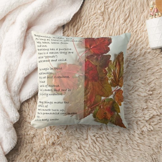 祖母の詩 クッション (ブランケット)