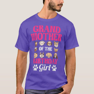 祖母の誕生日ガールドッグポークデイパート Tシャツ