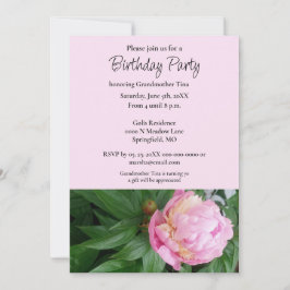 祖母の誕生日パーティー 招待状