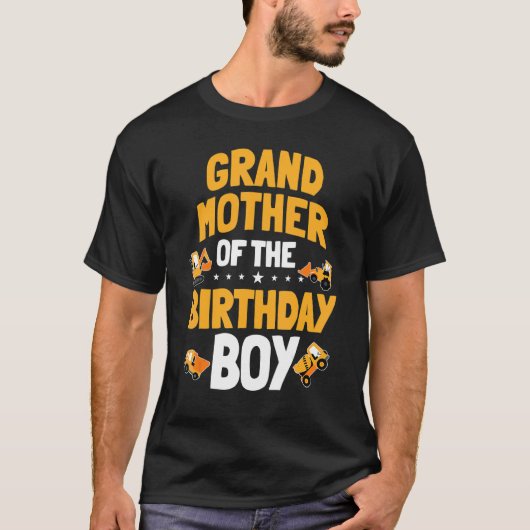 祖母の誕生日ボーイ建築ウォーク Tシャツ (正面)