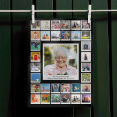 祖母の誕生日家族写真 ポスター