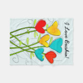 祖母のBushiaのポーランドのフリースブランケット フリースブランケット (正面(横))