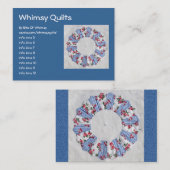 祖母のNellieのキルト-ブロック#3 名刺 (正面/裏面)