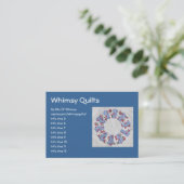 祖母のNellieのキルト-ブロック#3 名刺 (スタンド正面)