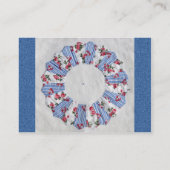 祖母のNellieのキルト-ブロック#3 名刺 (裏面)