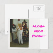 祖母のPatの郵便はがき ポストカード (正面/裏面)