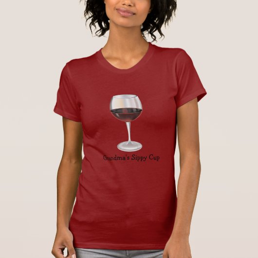 祖母のSippyのコップ(カスタマイズ可能な) Tシャツ (正面)
