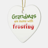 祖母はつや消しのお母さんです セラミックオーナメント (左)