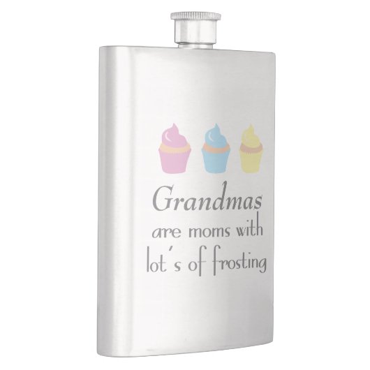 祖母はつや消しの多くを持つお母さんです フラスク (右)