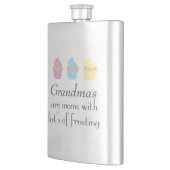 祖母はつや消しの多くを持つお母さんです フラスク (左)