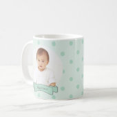 祖母は人生を大きくタイポグラフィする コーヒーマグカップ (正面左)