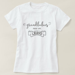 祖母は人生を大きくタイポグラフィする Tシャツ