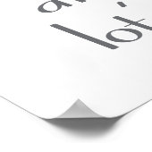 祖母は多くのつや消しを持つ ポスター (角)