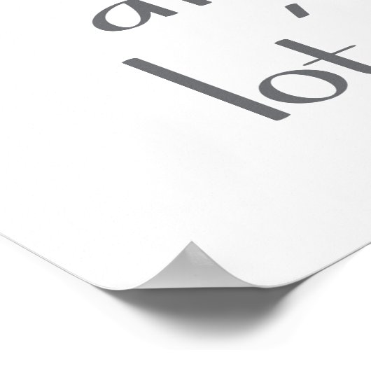 祖母は多くのつや消しを持つ ポスター (角)