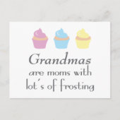 祖母は多くのつや消しを持つ ポストカード (正面)