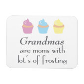 祖母は多くのつや消しを持つ マグネット (横)