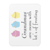 祖母は多くのつや消しを持つ マグネット (縦)