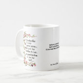 祖母は特別な人だ コーヒーマグカップ (正面左)