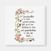 祖母は特別な人だ マグネット (正面)