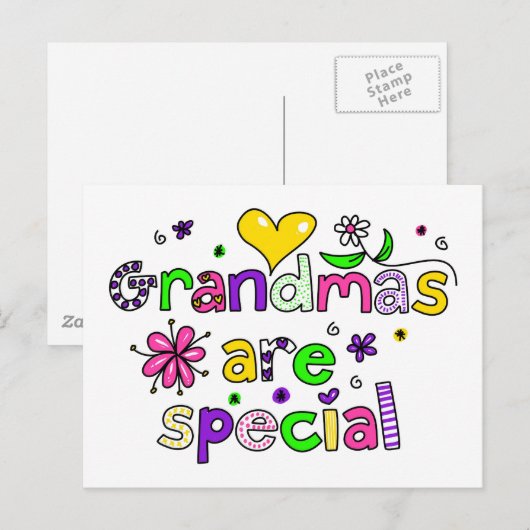 祖母は特別 ポストカード (正面/裏面)
