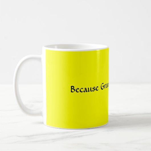 祖母は私ができたことを言いました! コーヒーマグカップ (左)