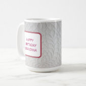 祖母への誕生日お祝いギフト コーヒーマグカップ (正面左)