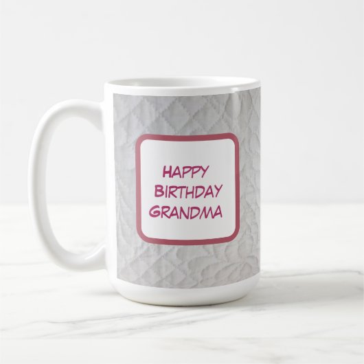 祖母への誕生日お祝いギフト コーヒーマグカップ (左)