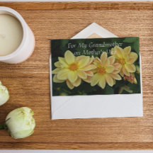 祖母イエローダリアスフローラ母の日のために