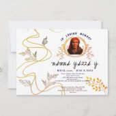 祖母エレガントメモリアルカーカスタムド – 写真 サンキューカード (正面)