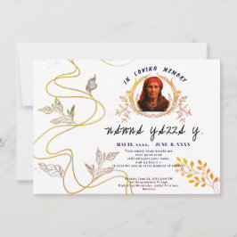 祖母エレガントメモリアルカーカスタムド – 写真 サンキューカード