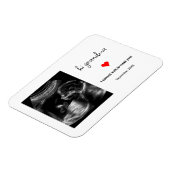 祖母カスタムの超音波写真ギフト マグネット (左側)