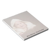 祖母カスタムベビー写真孫 ノートパッド (アングル)