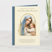 祖母カトリック悔やみや弔慰の逝去 カード (正面)