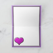 祖母カードのためのあなたの写真紫色愛を加えて下さい カード (内部)