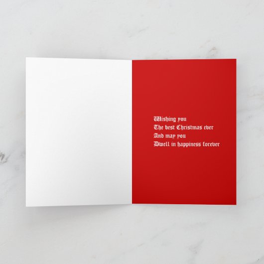 祖母クリスマスカード シーズンカード (内部)