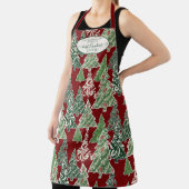 祖母クリスマスツリー水の色のベーククッキー エプロン (インサイチュ)