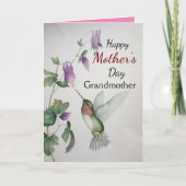祖母ハッピーマザーズデイハミングバードカード カード (正面)