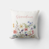 祖母フローラ装飾用クッション クッション (正面)