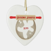 祖母ベーキングオーナメントジンジャーブレッドマン セラミックオーナメント (右)