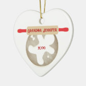 祖母ベーキングオーナメントジンジャーブレッドマン セラミックオーナメント (左)