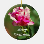 祖母ペパーミントクリスマスバラオーナメント セラミックオーナメント (裏面)