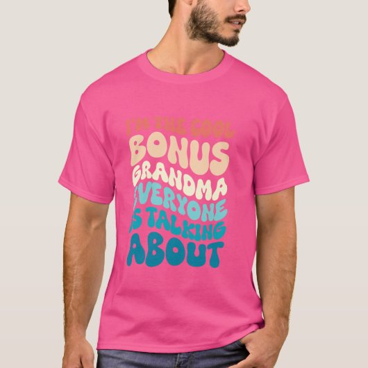 祖母ボーナス祖母おもしろい Tシャツ (正面)